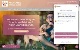 Arch Creek Animal Clinic of Sunny Isles Beach website