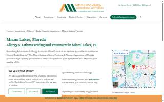 Asthma & Allergy Associates of Florida - Aventura website