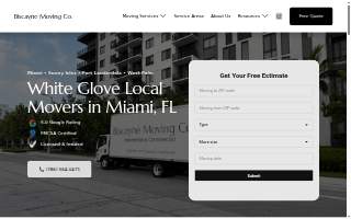 Biscayne Moving Co. website