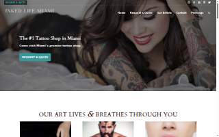 Inked Life Miami of Sunny Isles Beach website