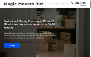 Magic Movers 305 website