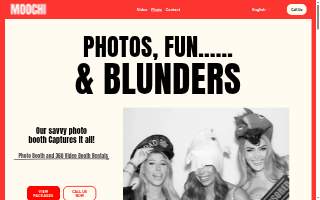 Moochi Booths website
