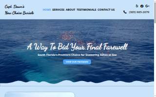 New Choice Burials website
