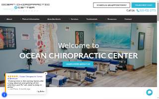 Ocean Chiropractic Center of Aventura website