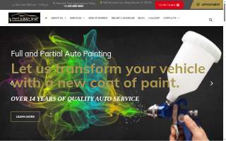 Paint and Body Shop at Home website