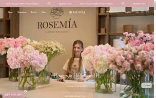 Rosemia Flower Boutique website