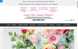 Sunny Isles Beach Flowers® website