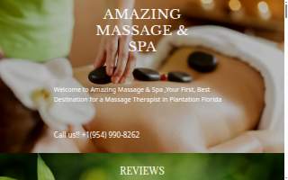 Amazing Massage & Spa website