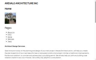 Arevalo Architecture website