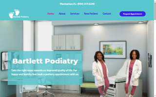 Bartlett Podiatry website