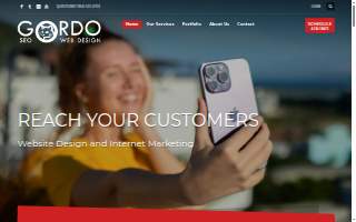 Gordo Web Design of Sunrise website