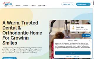 Jacaranda Smiles Children's Dentistry & Orthodontics of Plantation website