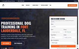 Weston Dog Training Academy of Sunrise website