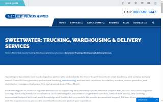 Comet Delivery Services website