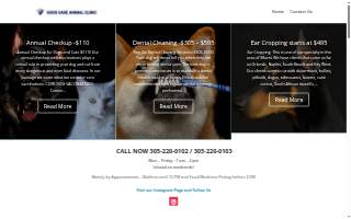 Good Care Animal Clinic website