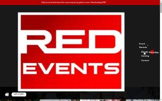 Red Events Rentals website