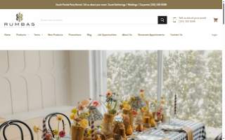 Rumbas Event Rentals of Sweetwater website
