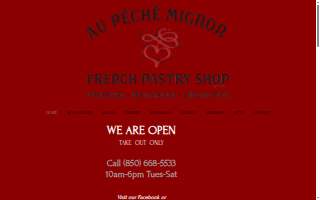 Au Péché Mignon French Pastry Shop website