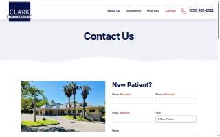 Clark Orthodontics website