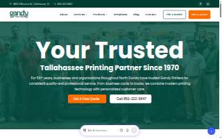 Gandy Printers website