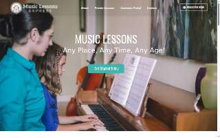 Music Lessons Express website