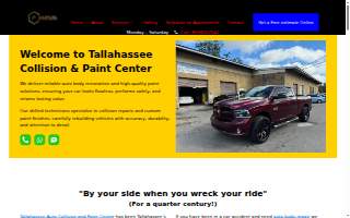 Tallahassee Collision and Paint Center website