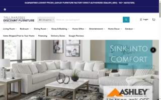 Tallahassee Discount Furniture of Lively website