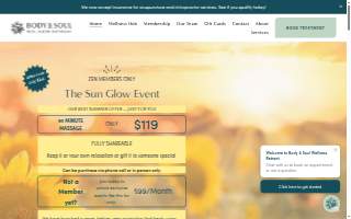 Body & Soul Wellness Retreat website