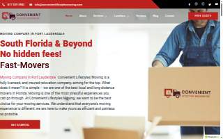 Convenient Lifestyles Moving INC | Fort Lauderdale Moving Company website