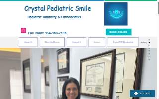 Crystal Pediatric Smile website