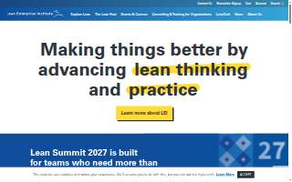 Lean Enterprise Consulting website