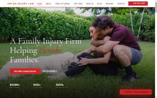 Orlan Injury Law, PLLC website