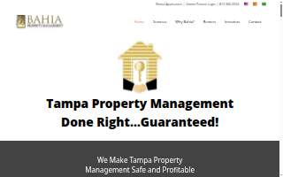 Bahia Property Management website