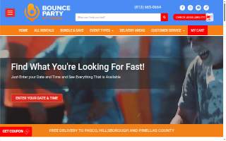 Bounce Party of Tampa website