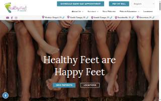 Healthy Feet Podiatry of Tampa website