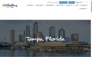HH Staffing Services website