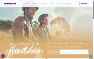 PrideStaff website