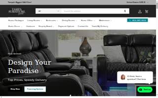 Tampa Furniture Outlet website