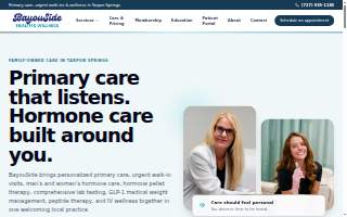 BayouSide Health & Wellness website