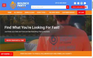 Bounce Party of Tampa website