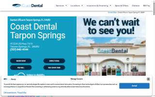Coast Dental of Tarpon Springs website