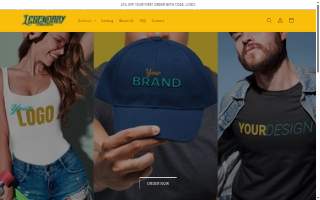 Legendary Custom Merch website