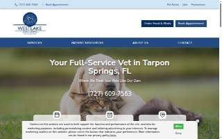 Westlake Animal Hospital of Tarpon Springs website