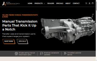 Astro Transmission Parts website