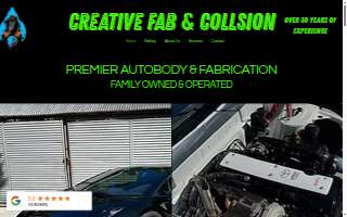 Creative Fab & Collision website