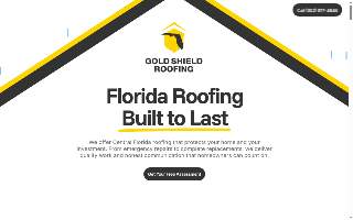 Gold Shield Roofing website