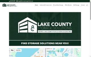 Lake County Storage Solutions website