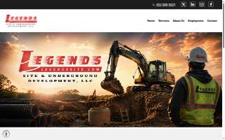 Legends Site and Underground Development, LLC. website