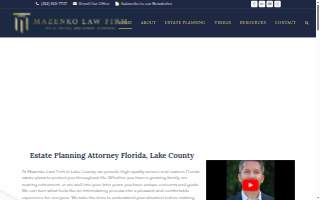 Mazenko Law Firm website