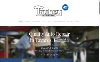 Trubey Auto Repair website